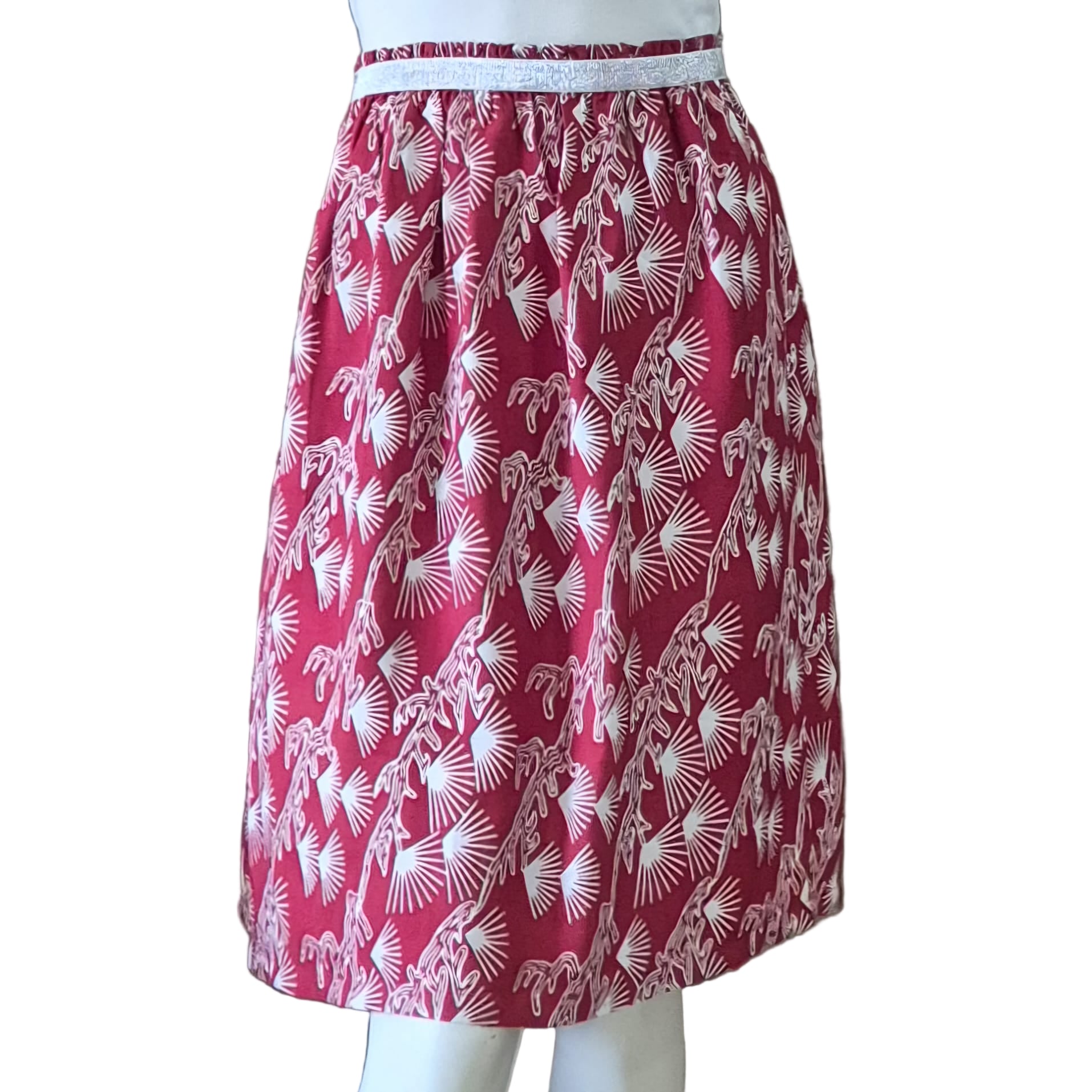 Elastic Waistband Skirt