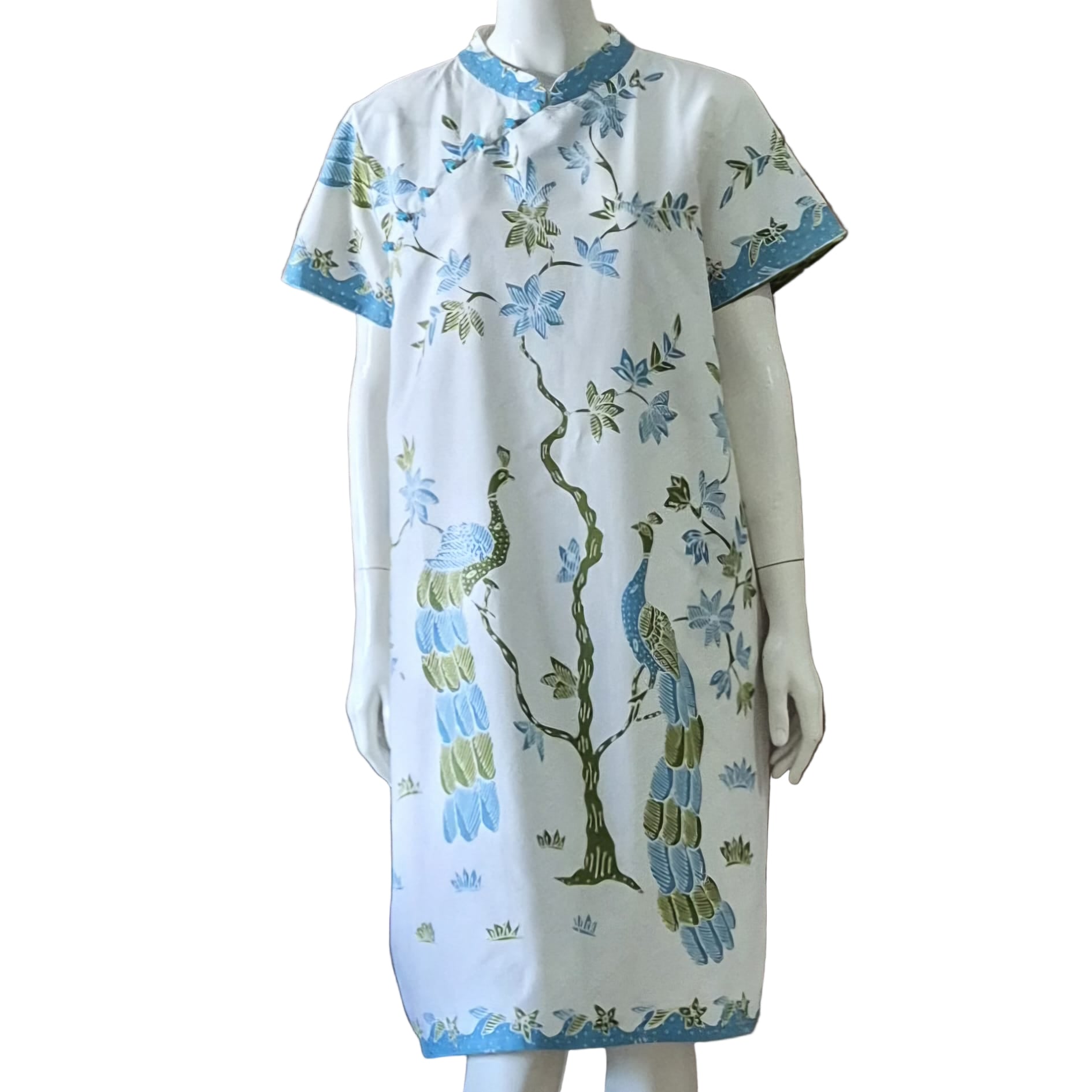 Batik Tulis Cheongsam Relax Dress - XL