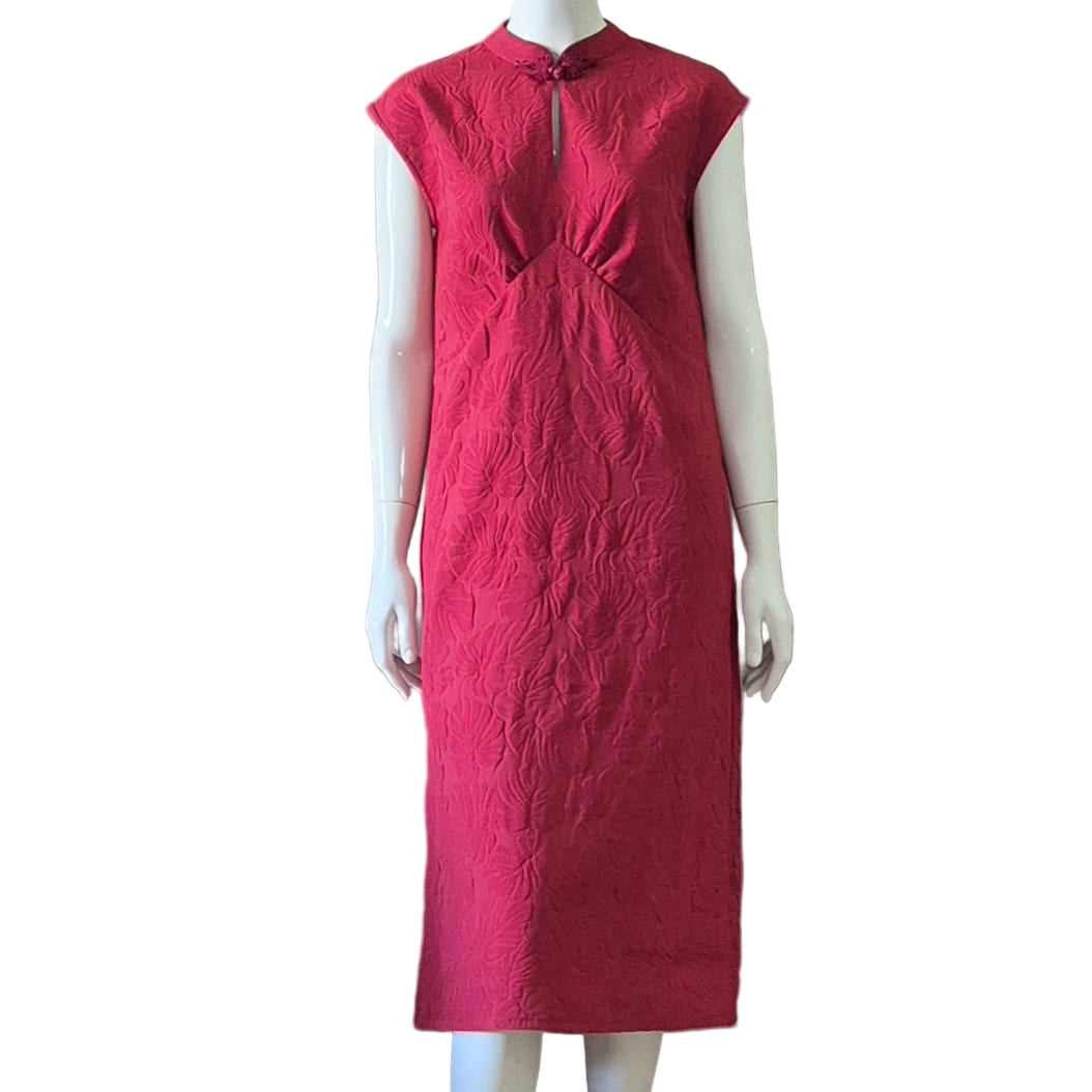 JP Cheongsam Flare Midi Dress