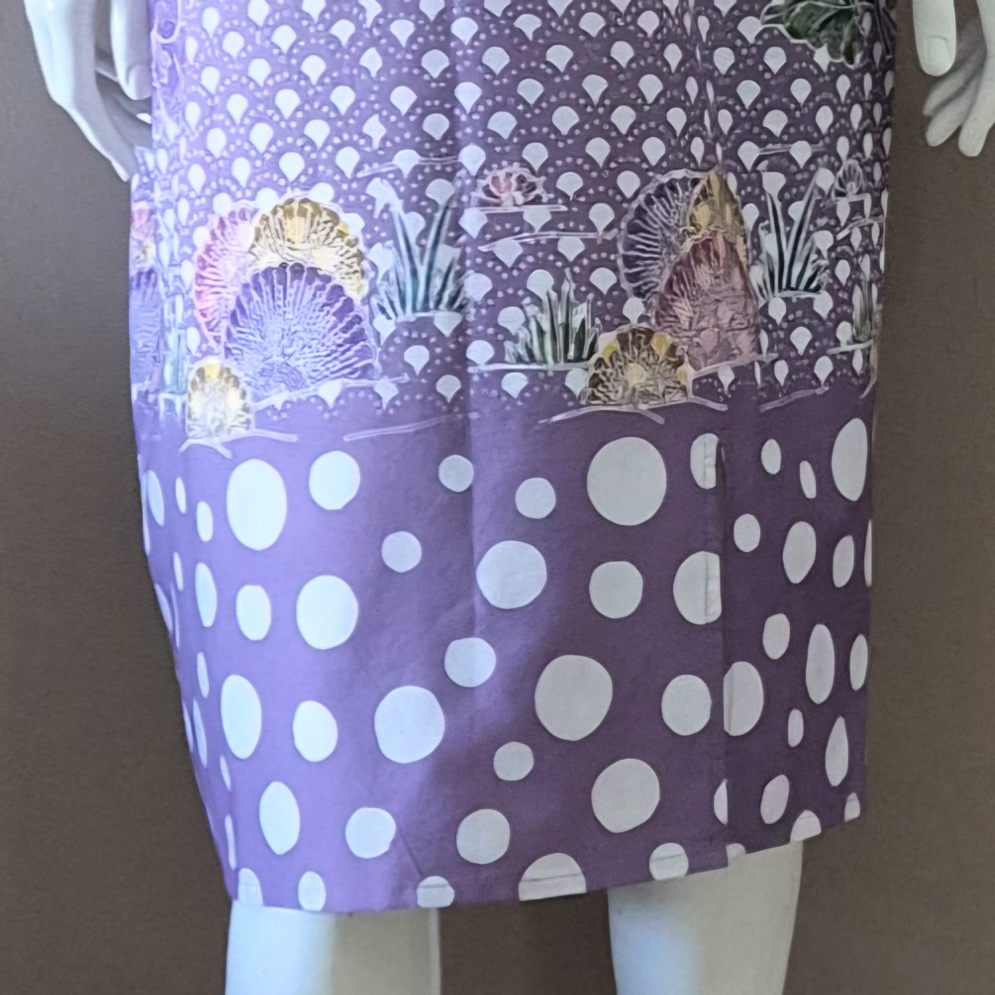 3 Button Round Neck Slim Fit Dress - XL