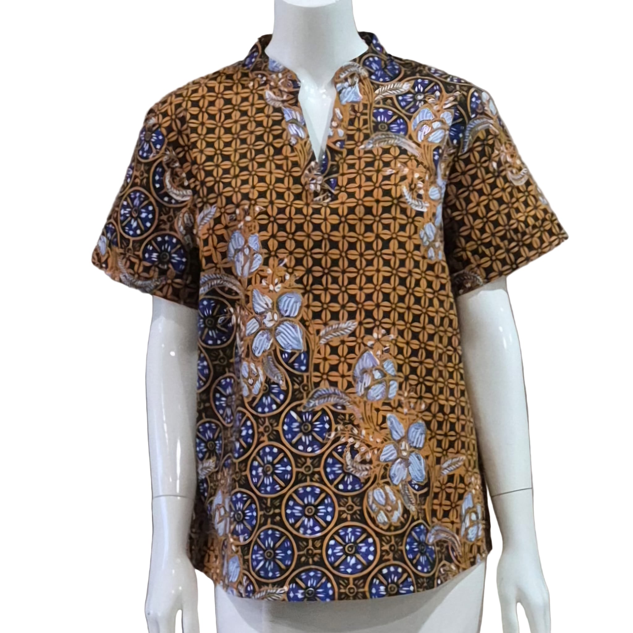 Casual Mandarin Collar Top - XL