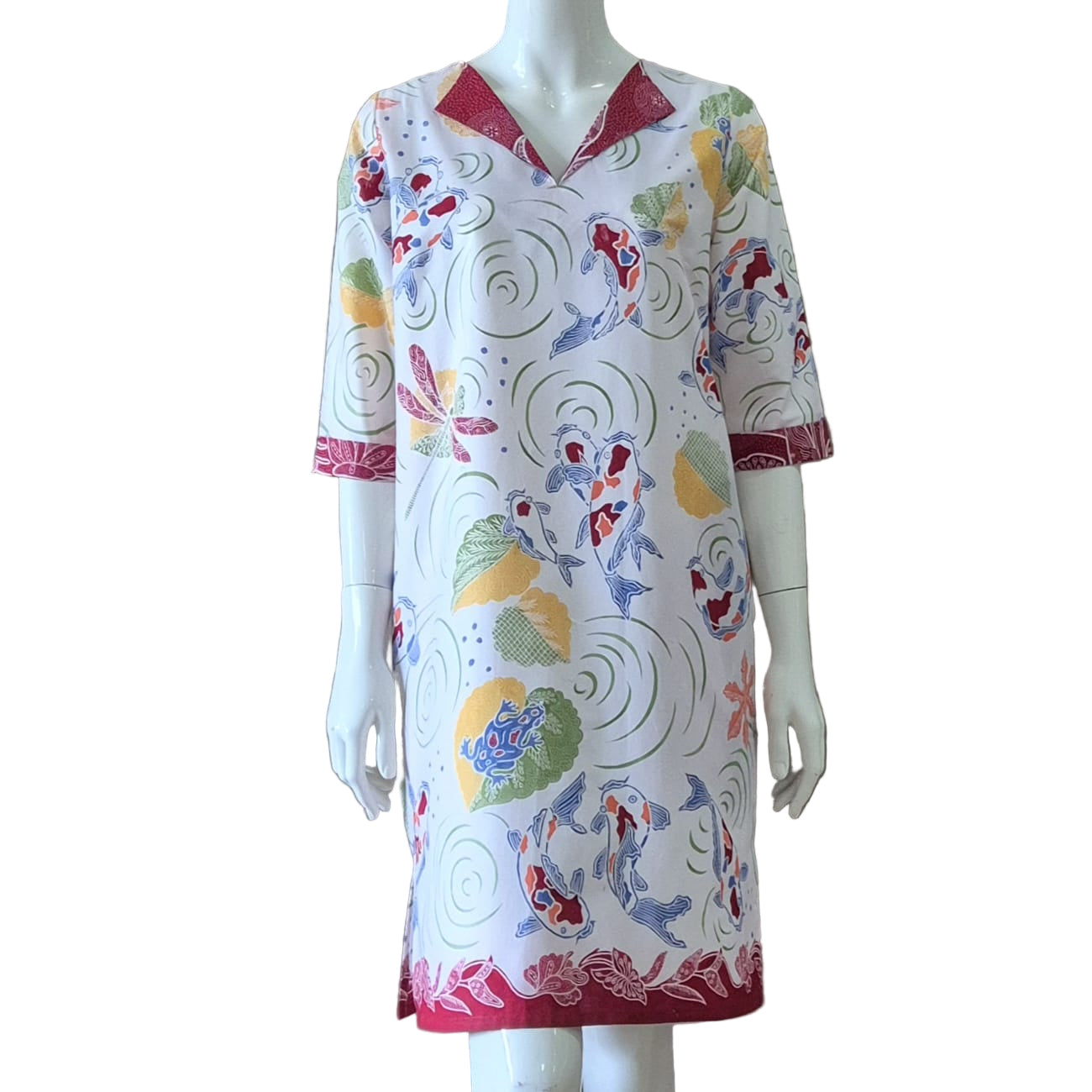 V Neck dress w/ collar - S