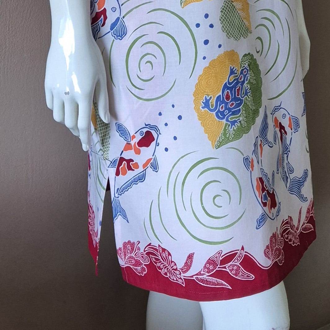 V Neck dress w/ collar - S