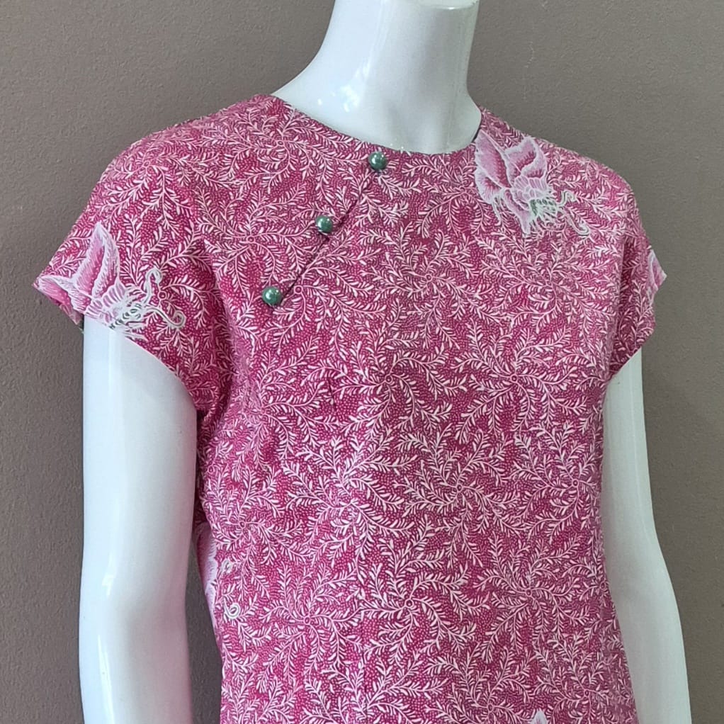 3 Button Slim Fit Midi Dress