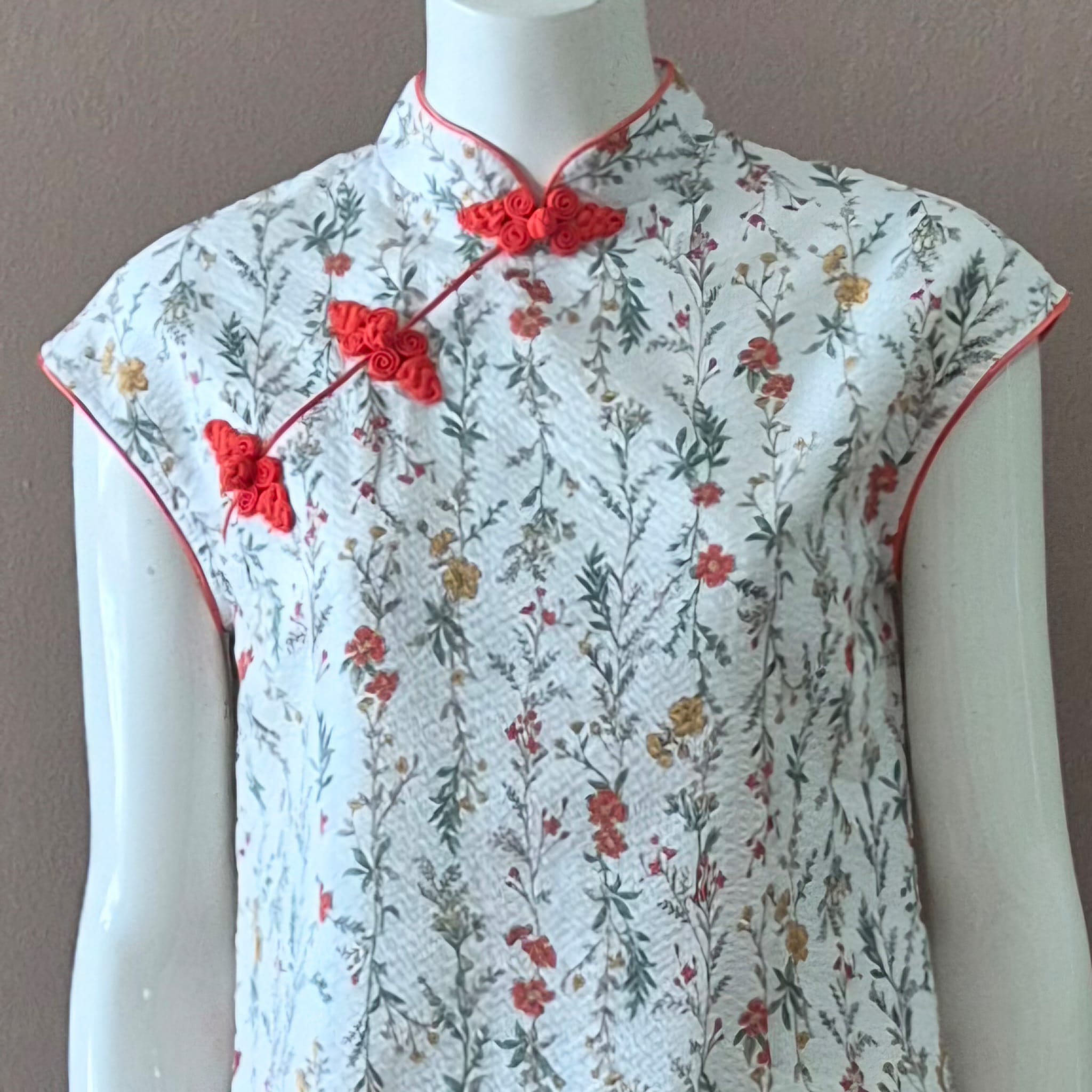 JP Nonya Cheongsam Midi Dress