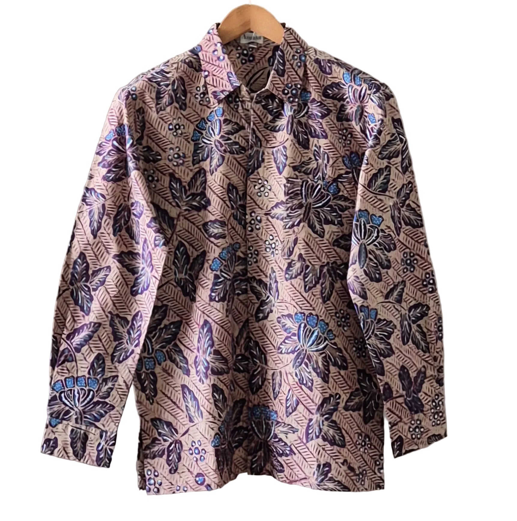 Premium Batik Tulis Men's Select Long Sleeve Shirt - S