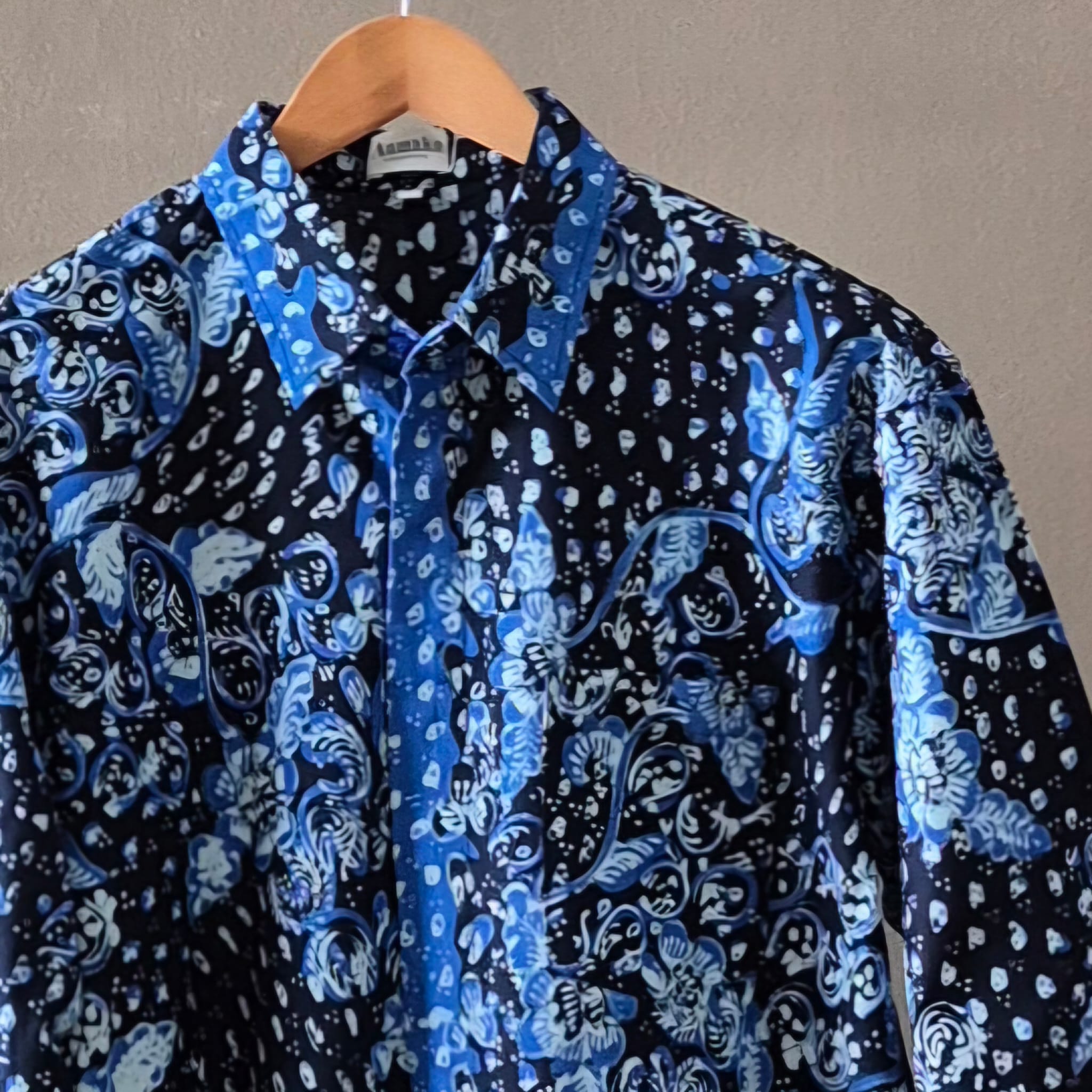 Premium Batik Tulis Men's Select Long Sleeve Shirt - XL