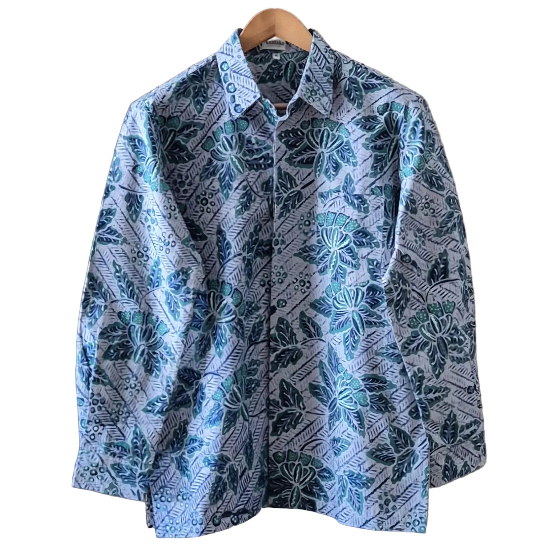 Premium Batik Tulis Men's Select Long Sleeve Shirt - M