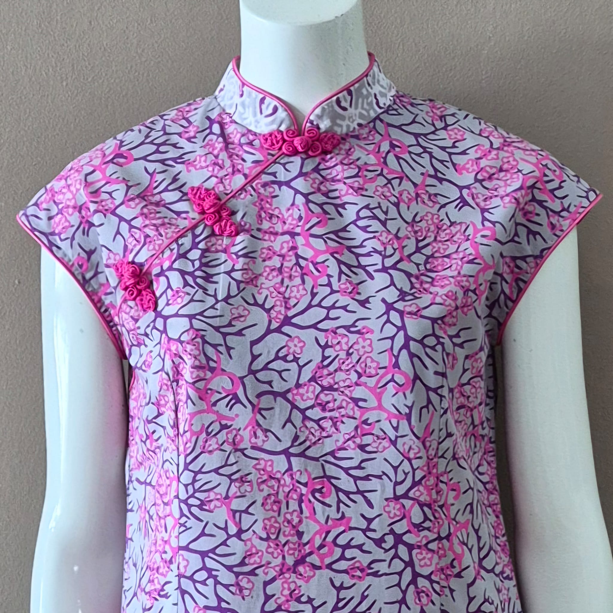 Batik Nyonya Cheongsam Dress -XS