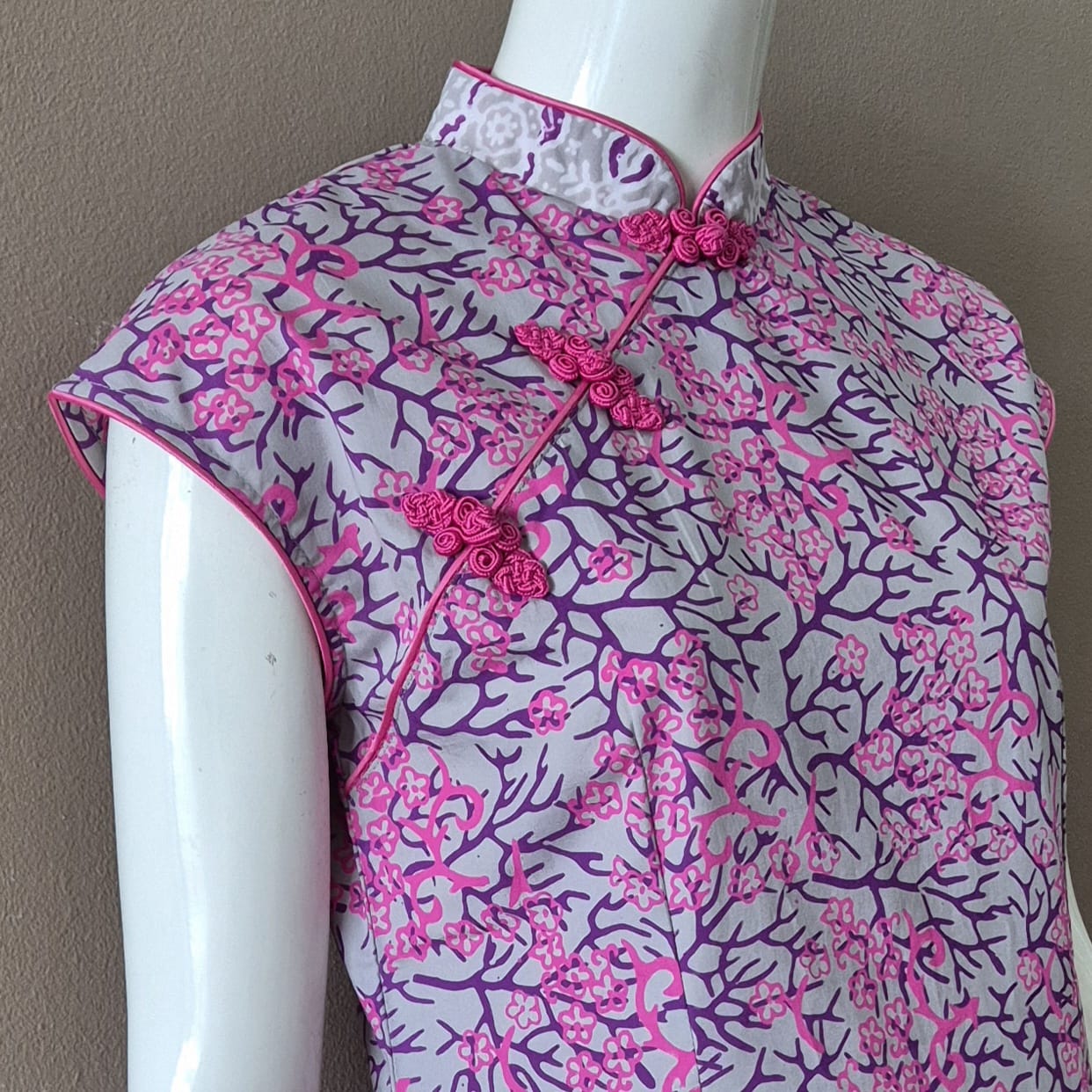 Batik Nyonya Cheongsam Dress -XS