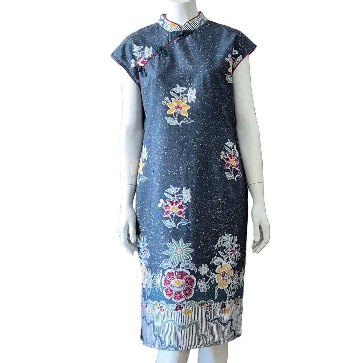 Batik Nyonya Cheongsam Dress -M