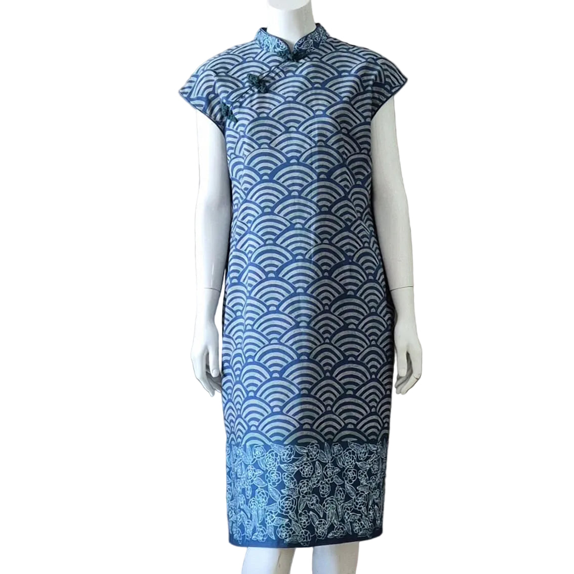 Batik Nyonya Cheongsam Dress - L