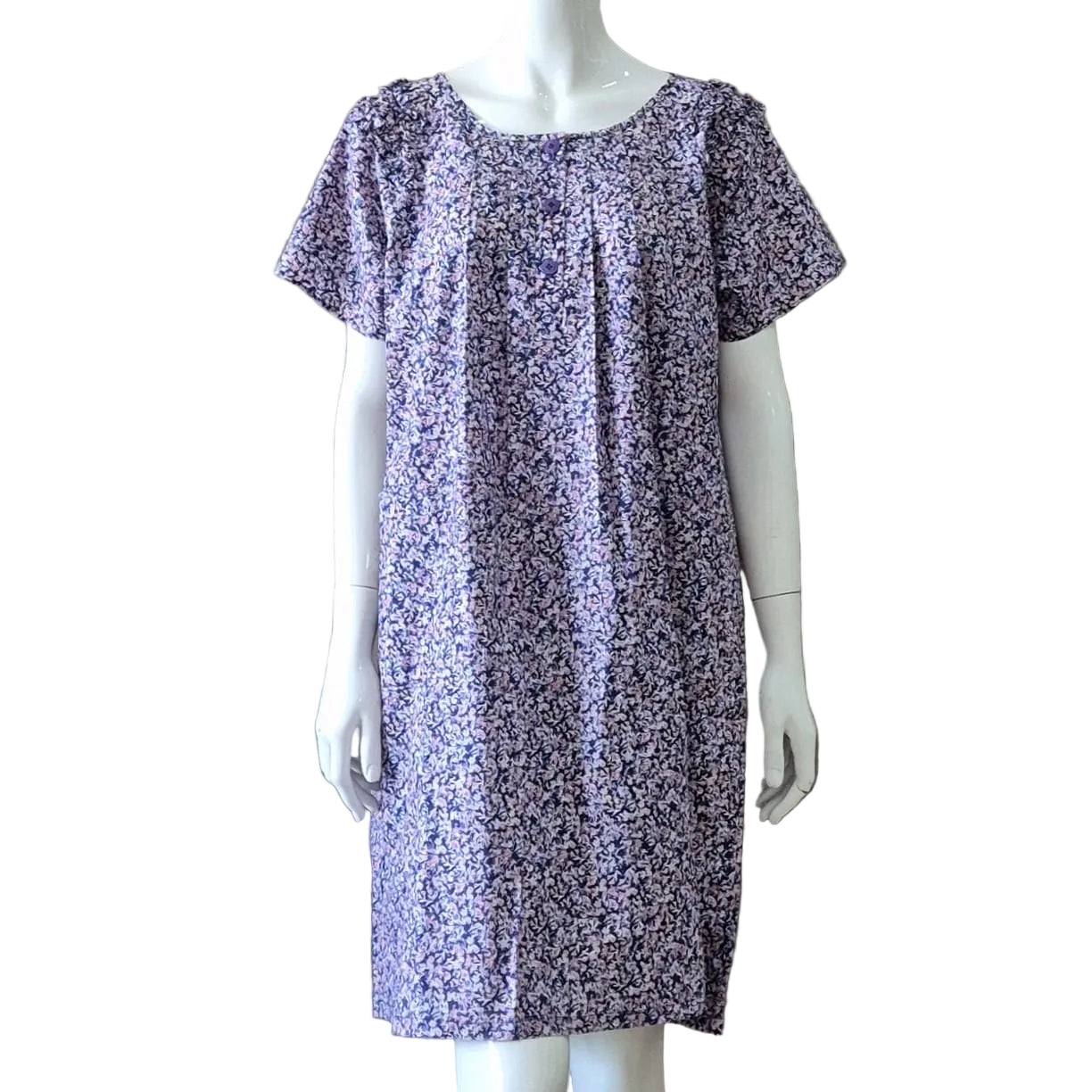 Night Dress with Shoulder Frill