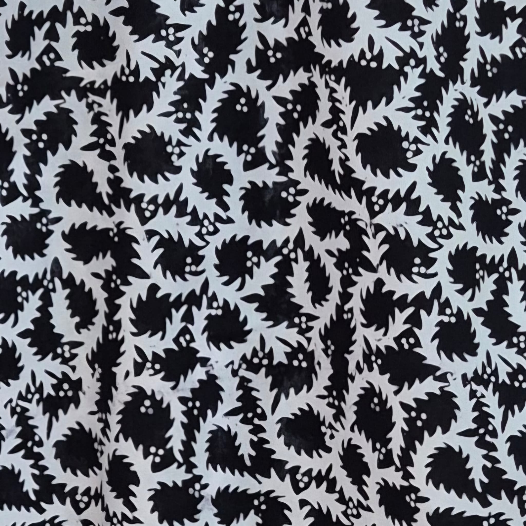 Men's Batik Linen Short Sleeve Shirt - L