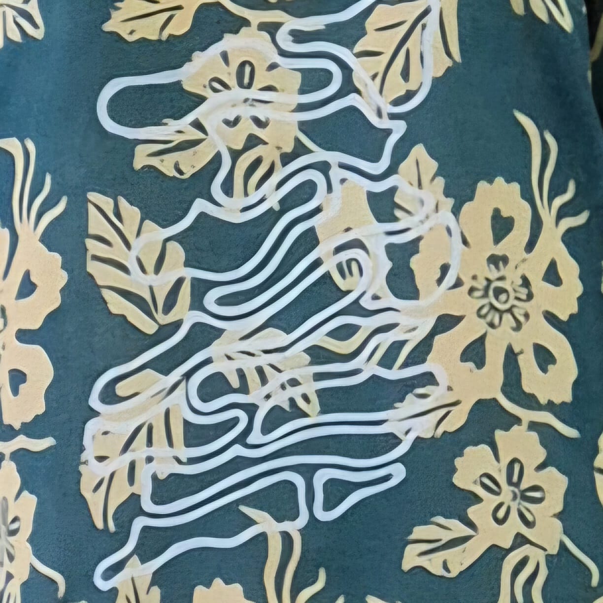 3/4 Sleeve Cheongsam Top - L