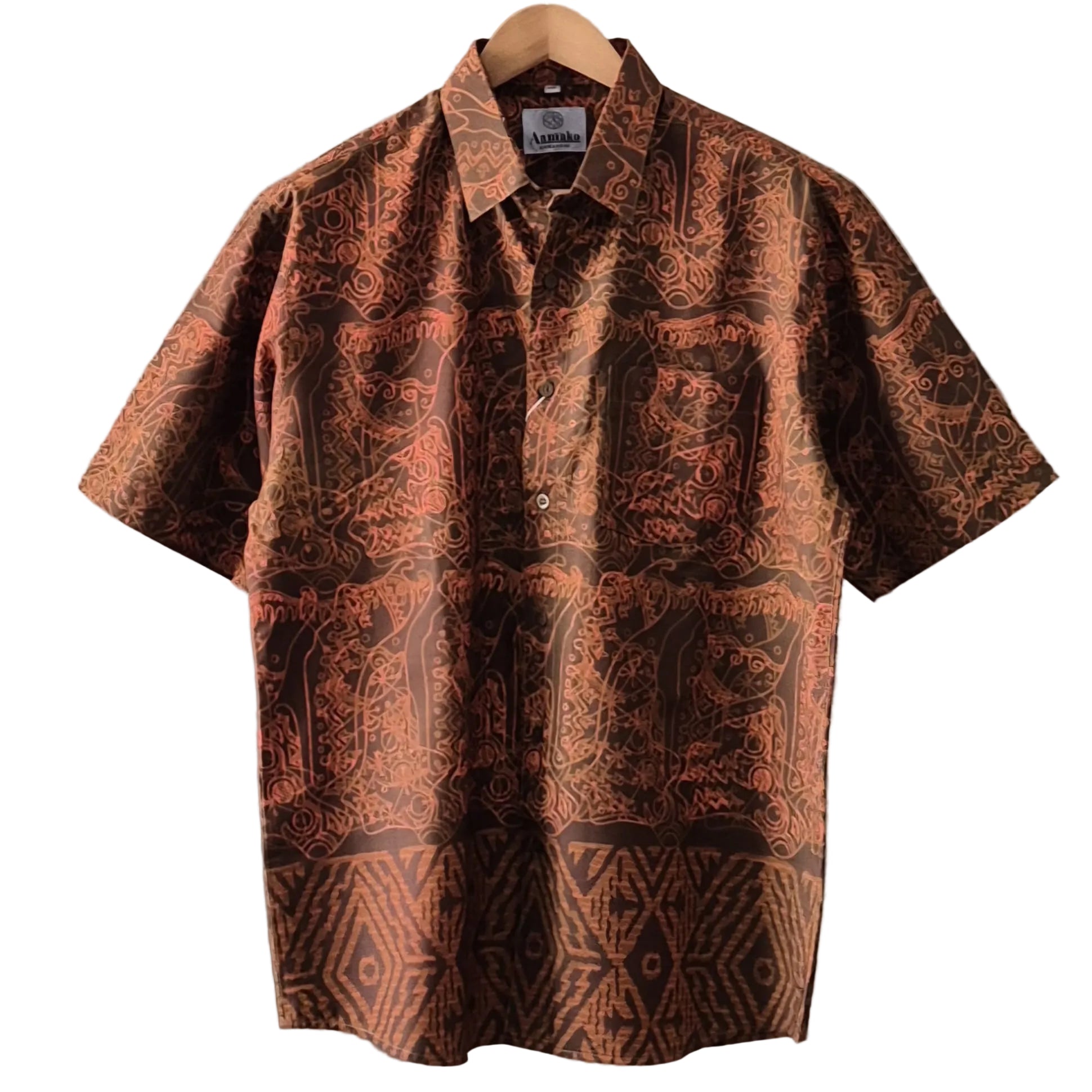 Batik Men's Short Sleeve Shirt - XXL