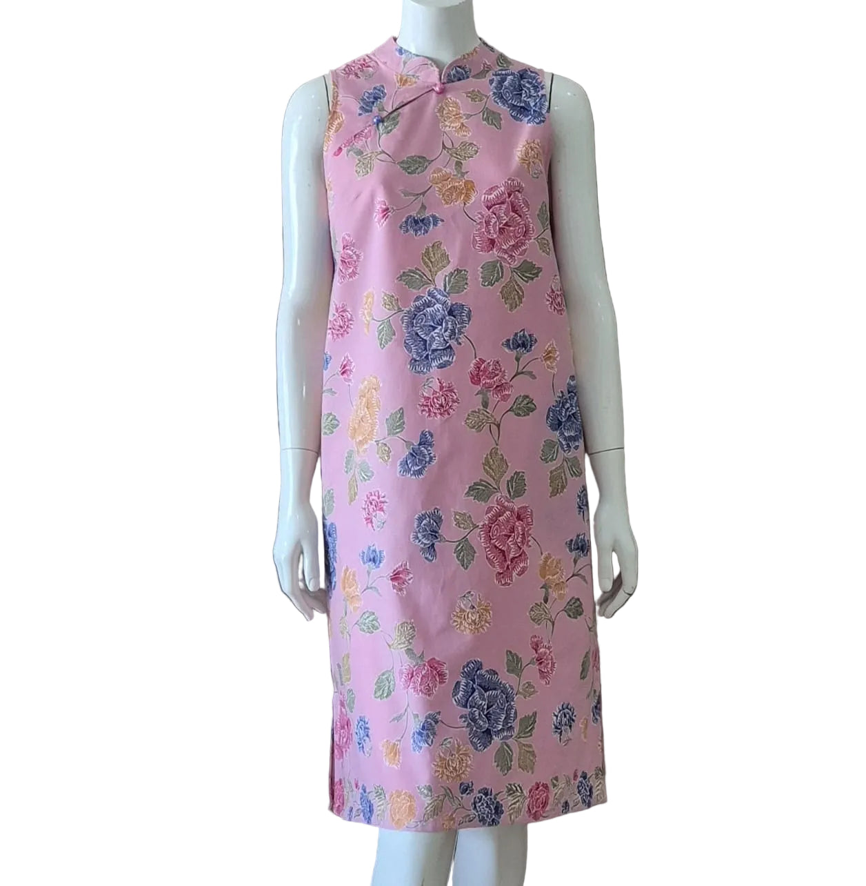 2 Buttons Cheongsam Relax Dress - XS