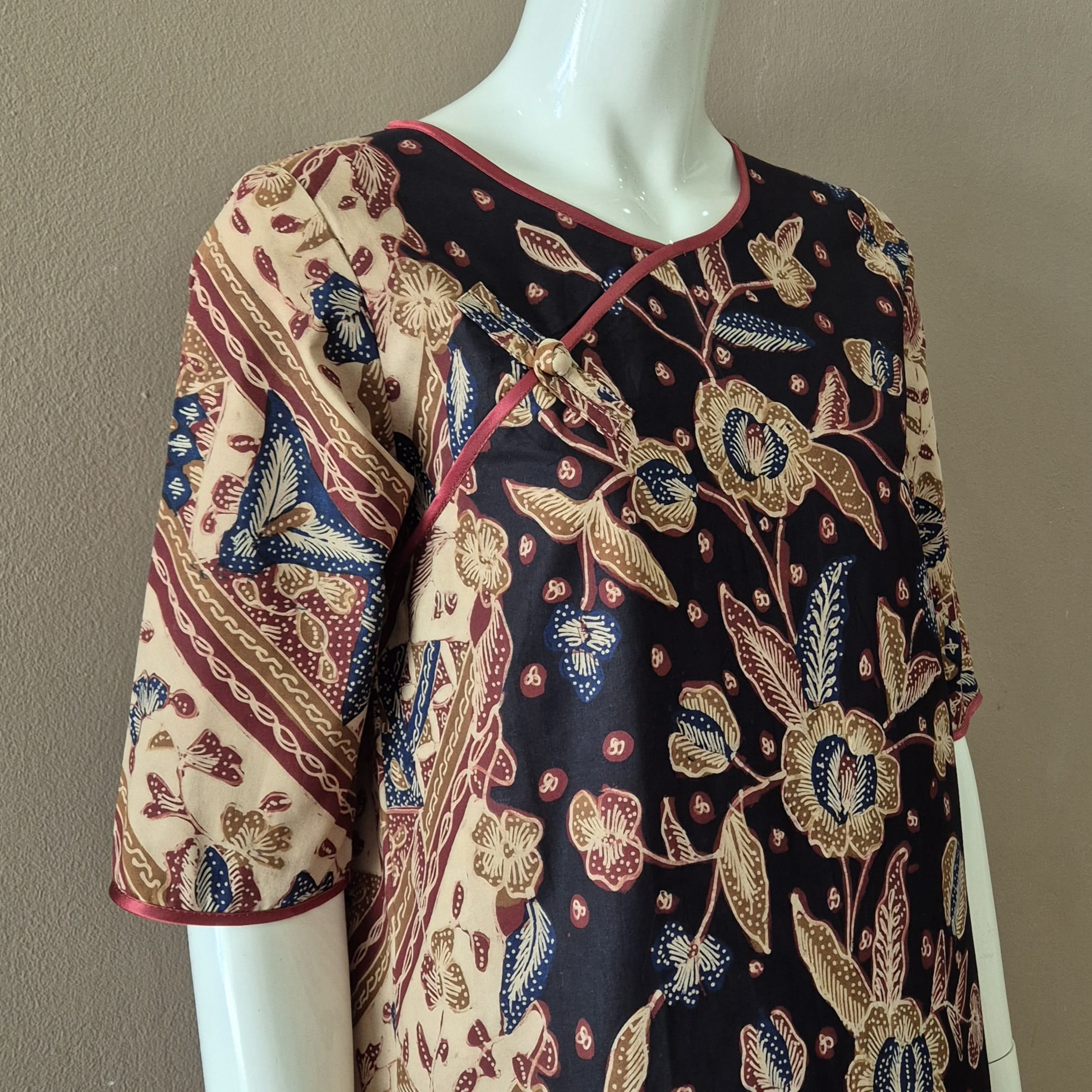 Classic Pankou 3/4 Sleeve Dress - XS