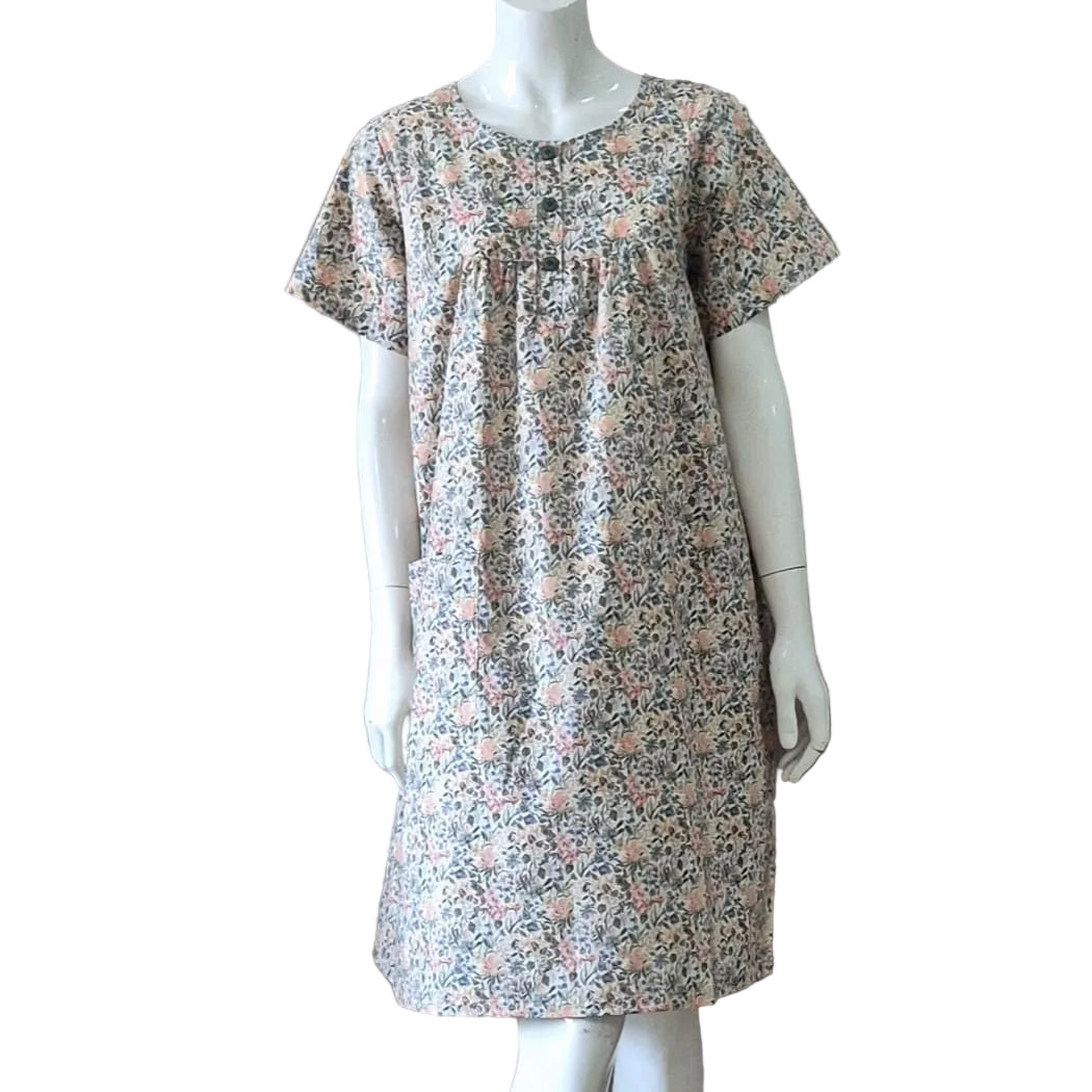 Night Dress with w/Chest Gather