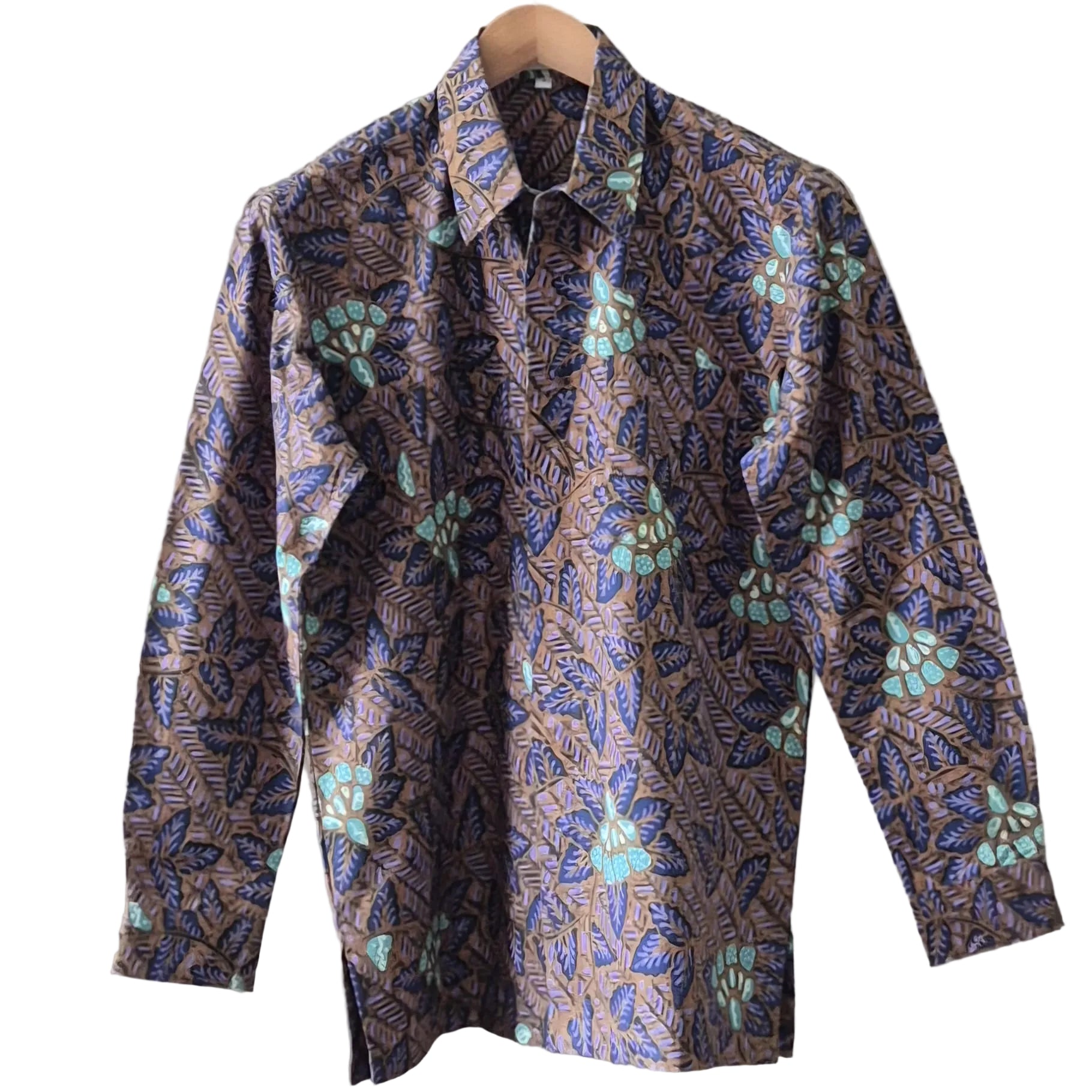 Premium Batik Tulis Men's Select Long Sleeve Shirt - S