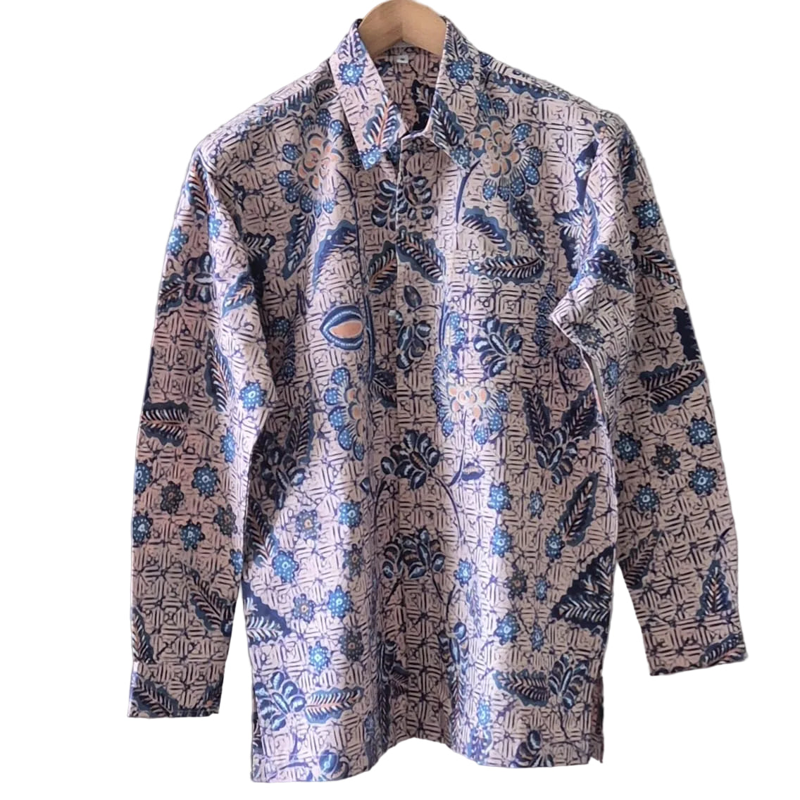 Premium Batik Tulis Men's Select Long Sleeve Shirt - M