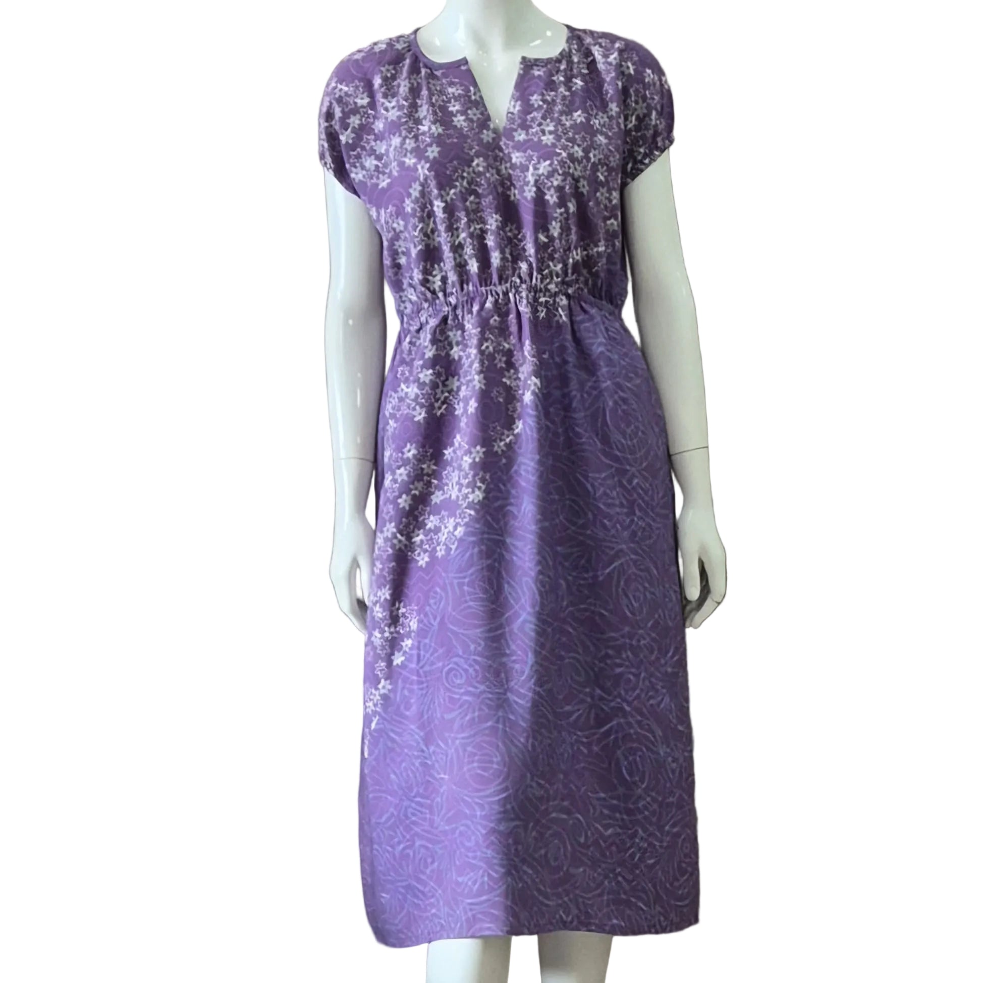 Gathered Waist Midi Dress
