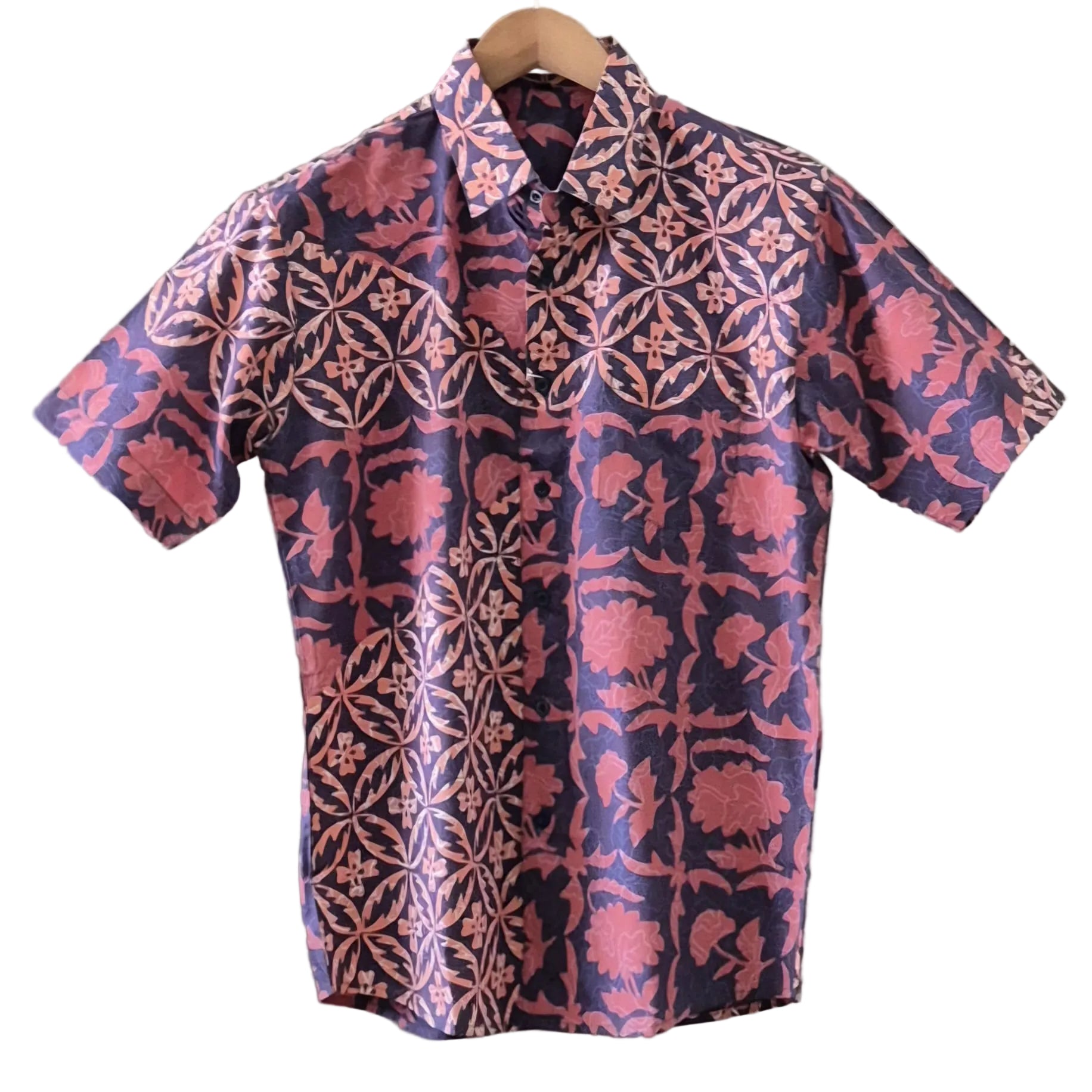 Batik Men's Short Sleeve Shirt - M