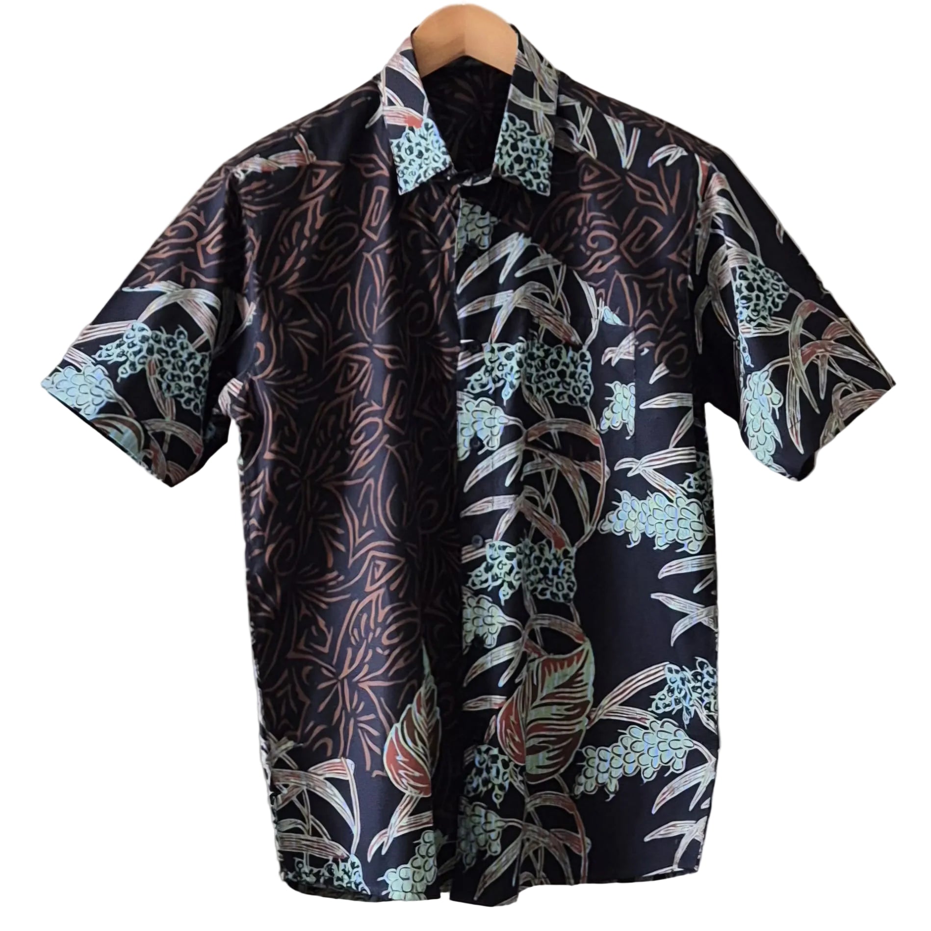 Batik Men's Short Sleeve Shirt - L