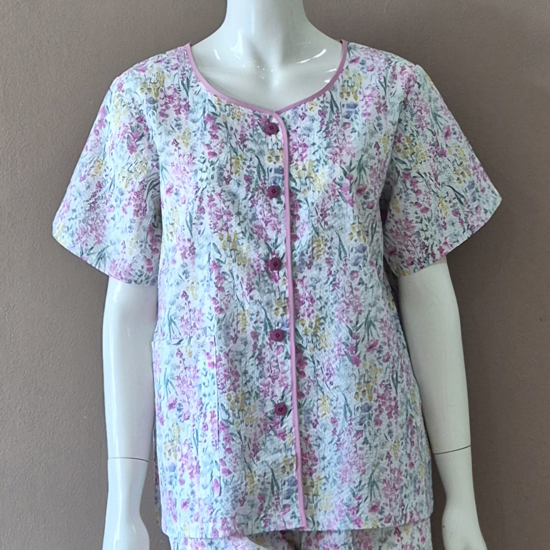 Half Sleeve Pyjamas with triming