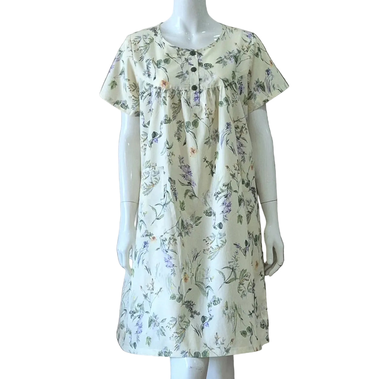 Night Dress with w/Chest Gather
