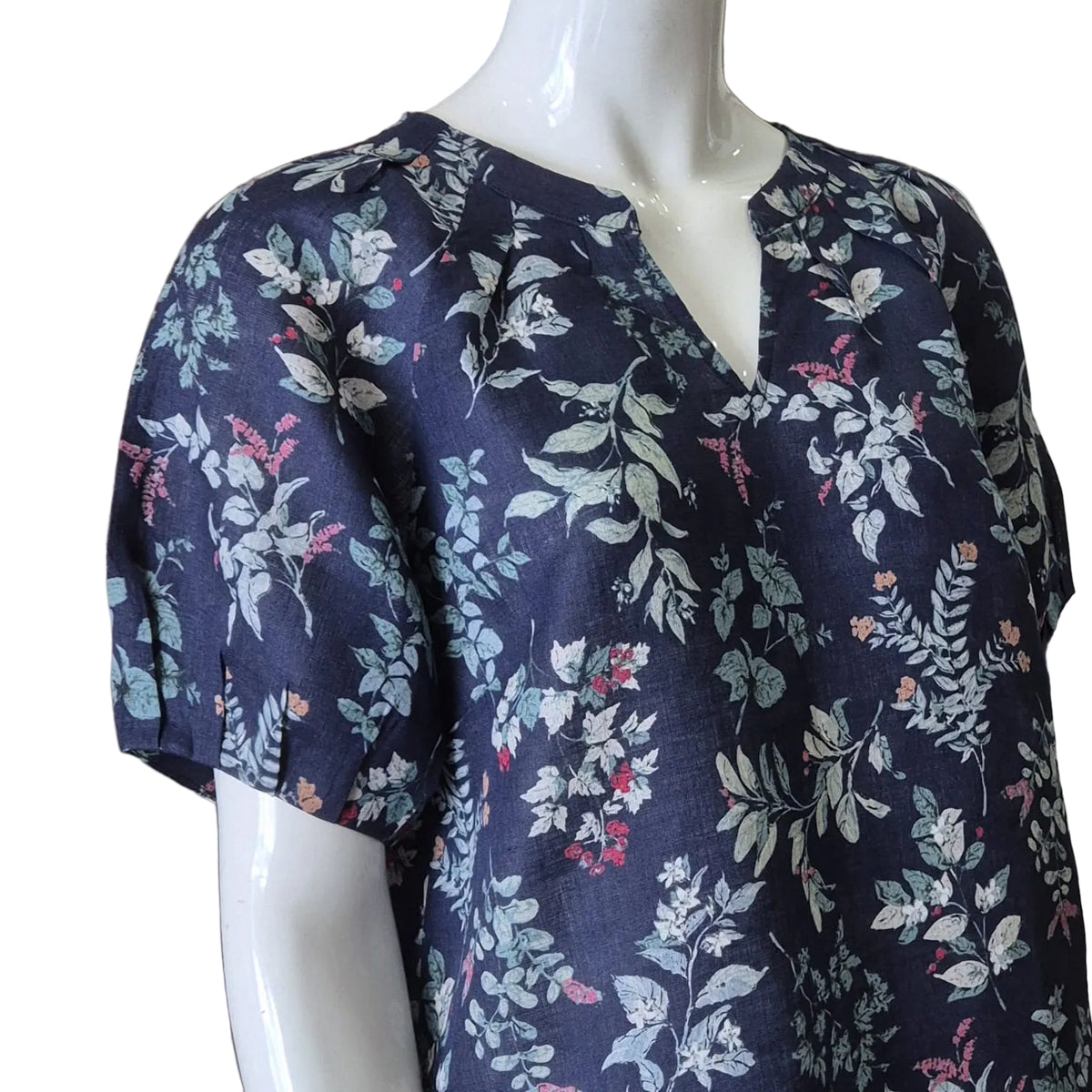 JP Linen Short Sleeve Top