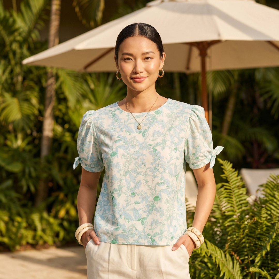 JP Top with puff sleeve