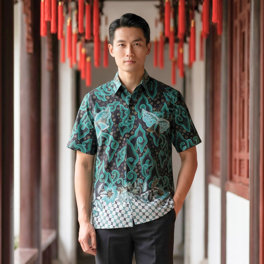 Premium Batik Tulis Select Men's Shirt - L