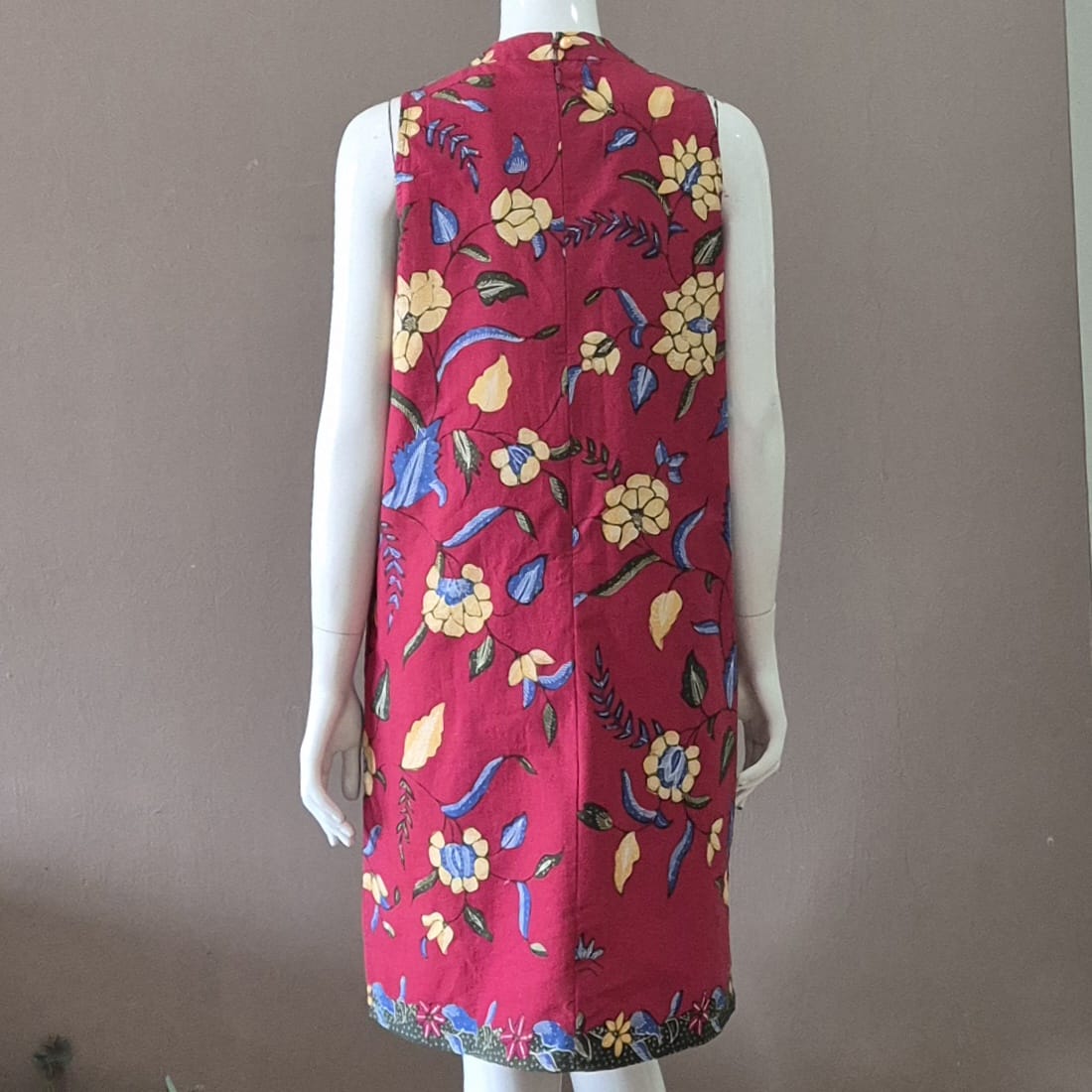 Batik Tulis 2 Buttons Cheongsam Relax Dress - S