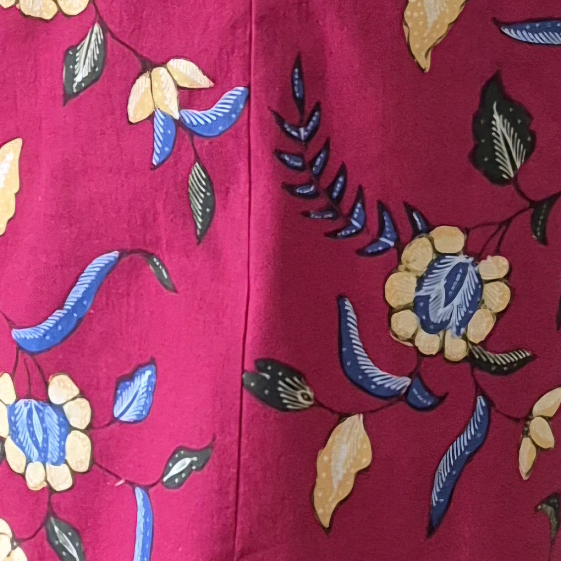 Batik Tulis 2 Buttons Cheongsam Relax Dress - S